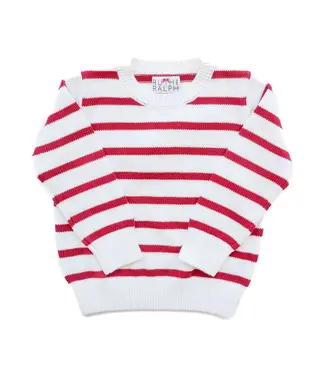 Ruth and Ralph Red & White Stripe Knit Sweater