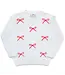 Ruth and Ralph Red & White Bows Knit Sweater