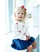 Ruth and Ralph Red & White Bows Knit Sweater