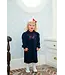 Ruth and Ralph Poinsettia & Blue Velvet Libby Knit Dress