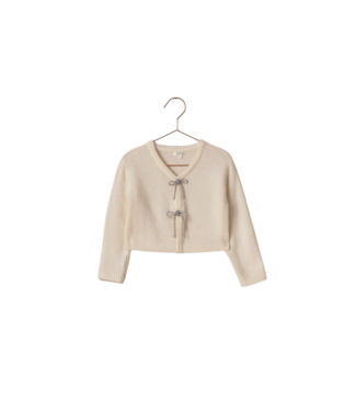 Noralee Ivory Bow Cardigan