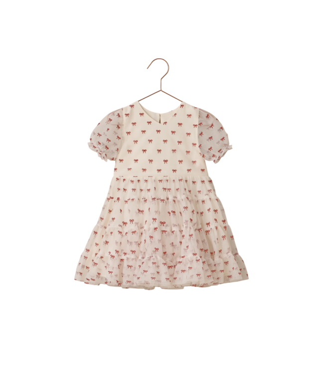 Noralee Ivory Bows Dottie Dress