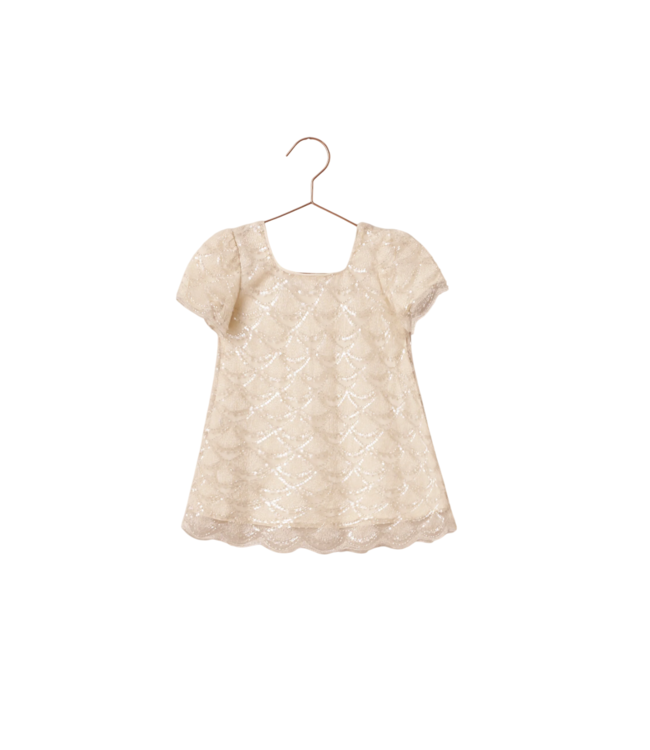 Noralee Silver Metallic Daisy Dress