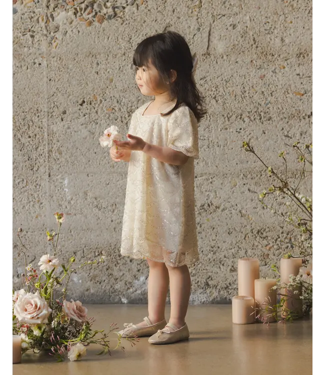 Noralee Silver Metallic Daisy Dress