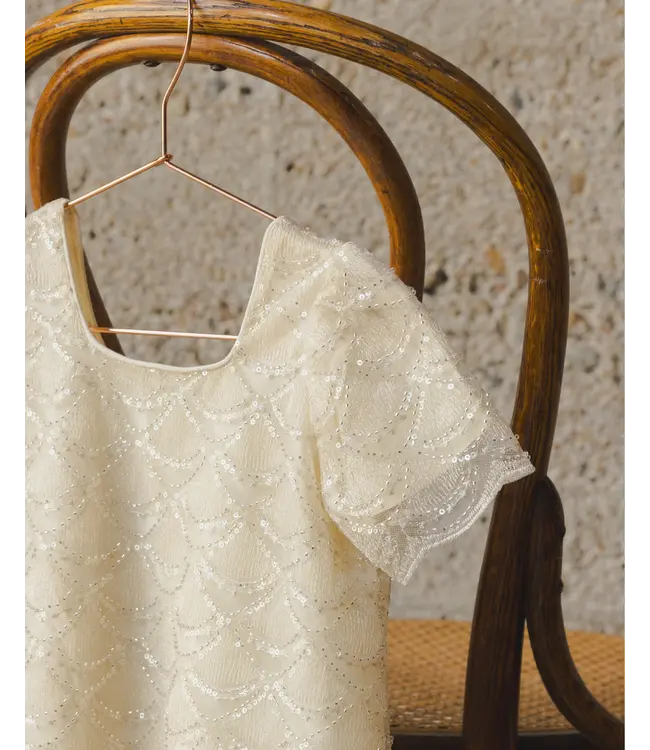 Noralee Silver Metallic Daisy Dress