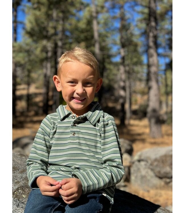 Me & Henry Forest/Navy Spencer Polo