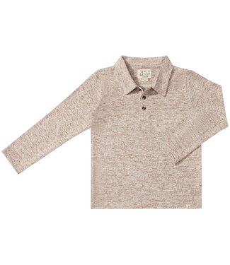 Me & Henry Heathered Beige Spencer Polo