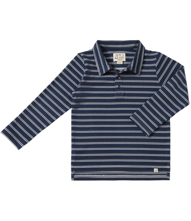Me & Henry Navy/White Spencer Polo