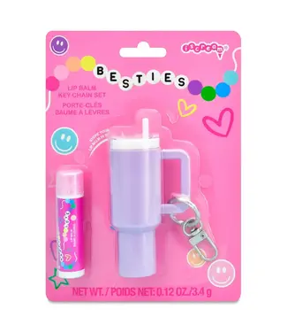Iscream Besties Lip Balm Key Chain Set