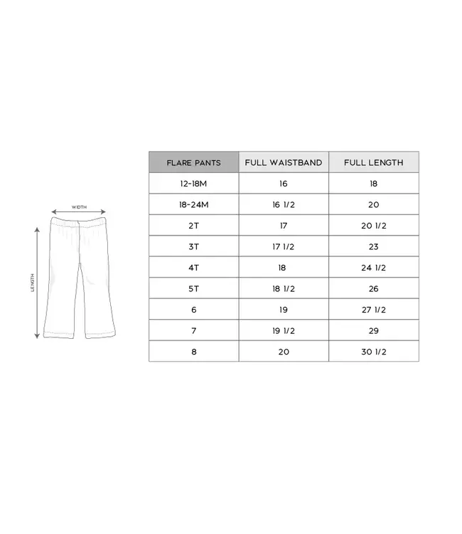 babysprouts Winter Floral Flare Pants