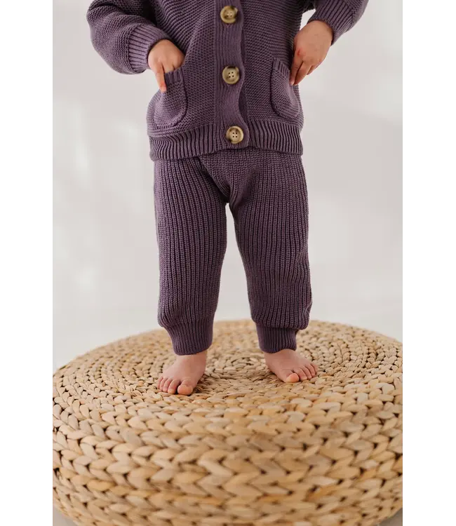 babysprouts Plum Knit Pants