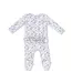 Angel Dear Country Girl Floral 2 Way Zip Ruffle Back Footie