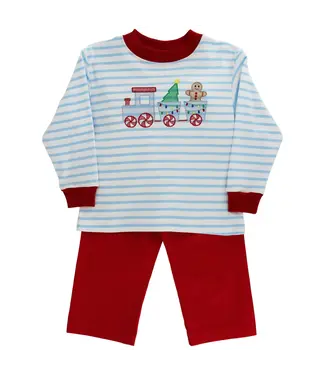 Bailey Boys Gingerbread Express Boys Pant Set