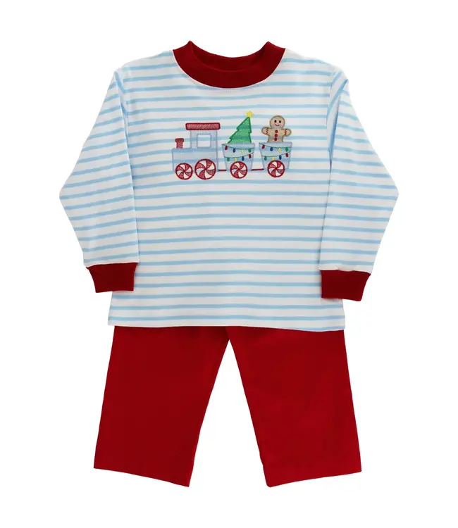 Bailey Boys Gingerbread Express Boys Pant Set