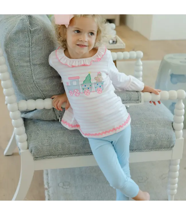 Bailey Boys Gingerbread Express Tunic Pant Set