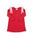 Beaufort Bonnet Richmond Red/Palm Beach Pink L/S Ruehling Ruffle Dress-Quilted