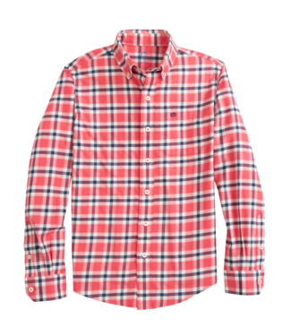 Southern Tide Snapper Beachrock Plaid Shirt