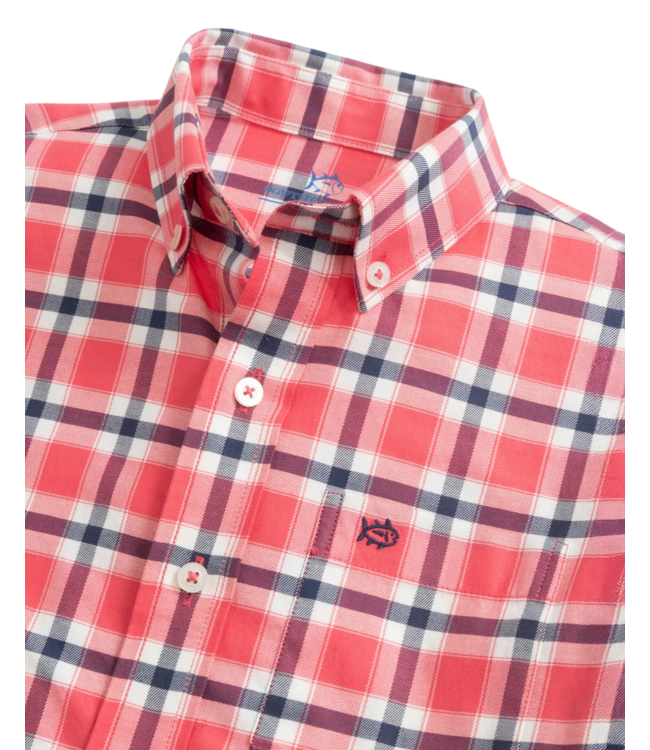 Southern Tide Snapper Beachrock Plaid Shirt
