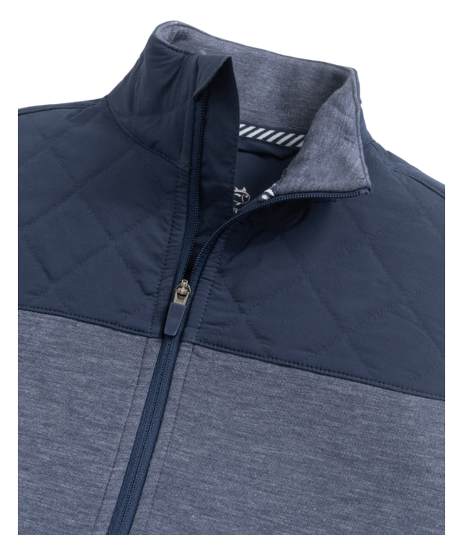 Southern Tide Dress Blue Waterfront Quilted Vest