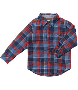 Me & Henry China/Rust Plaid Lined Atwood Woven Shirt