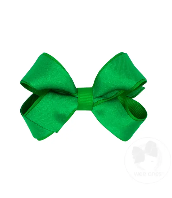 Wee Ones Mini Satin Overlay Bow