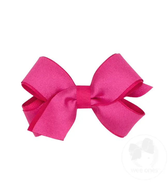 Wee Ones Mini Satin Overlay Bow