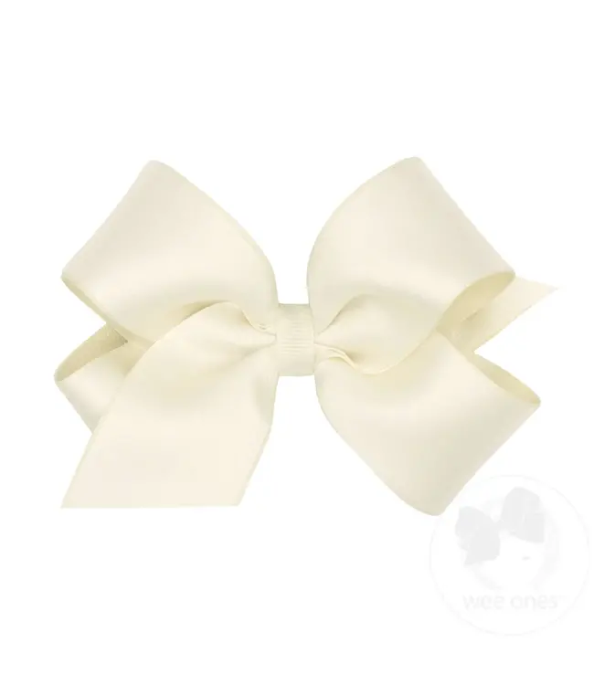 Wee Ones Med Satin Overlay Bow