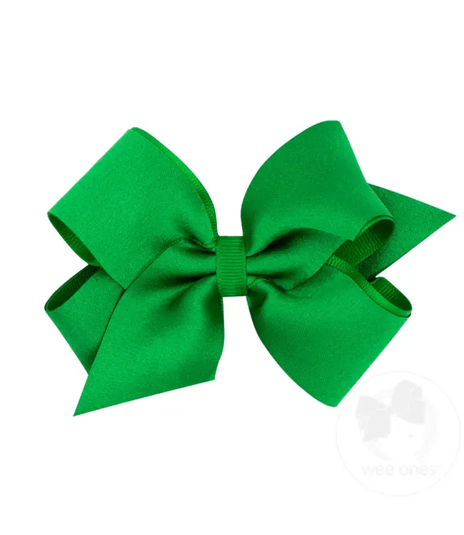 Wee Ones Med Satin Overlay Bow
