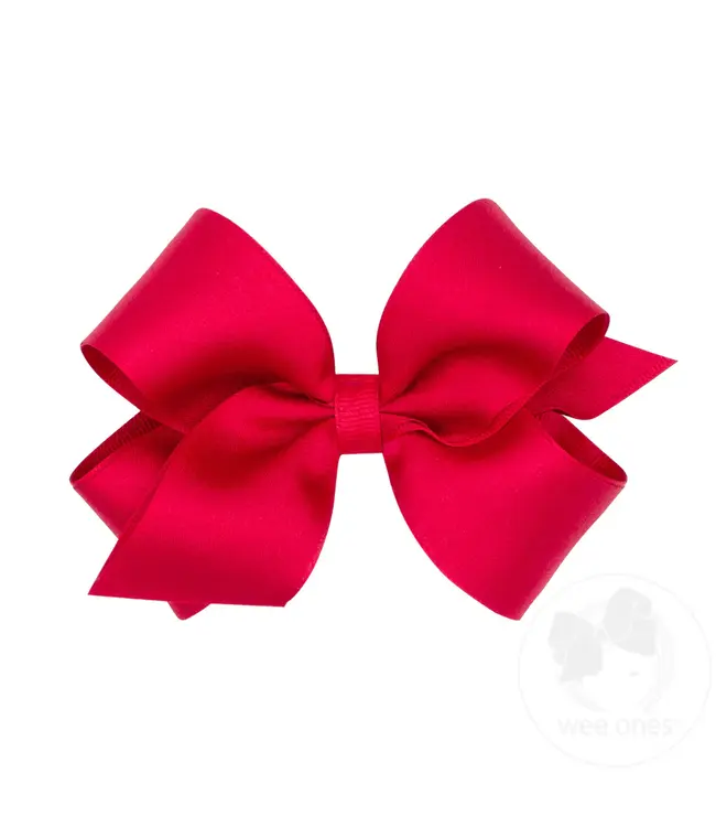 Wee Ones Med Satin Overlay Bow
