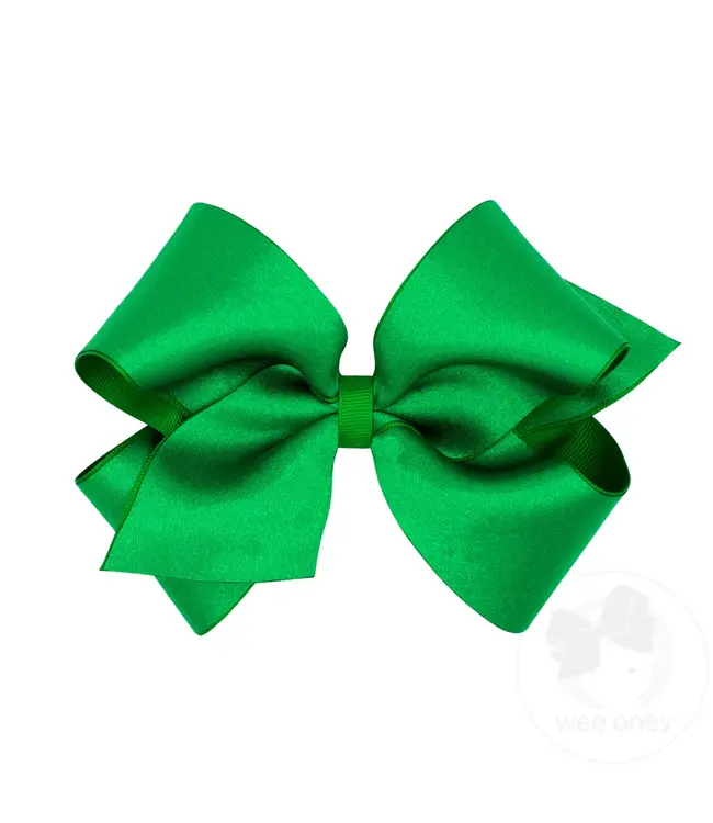 Wee Ones King Satin Overlay Bow