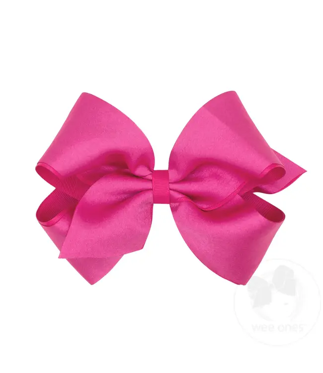 Wee Ones King Satin Overlay Bow