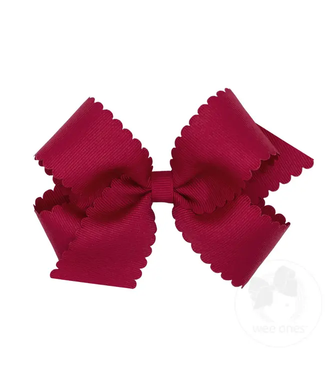 Wee Ones MED Scallop Edge Bow