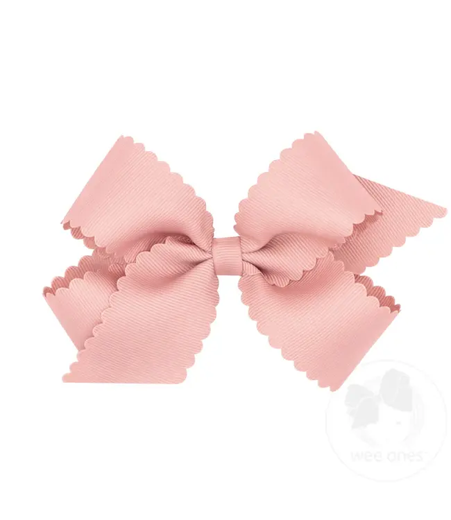Wee Ones MED Scallop Edge Bow