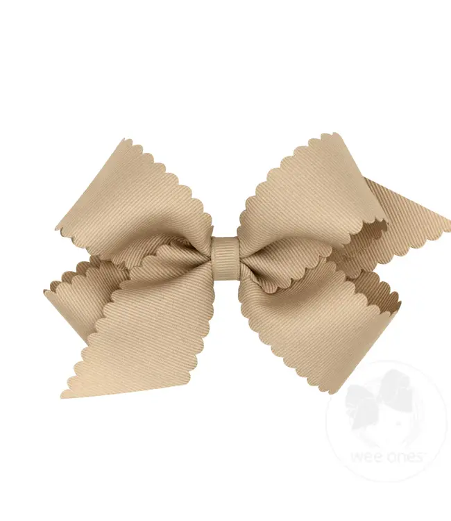 Wee Ones MED Scallop Edge Bow