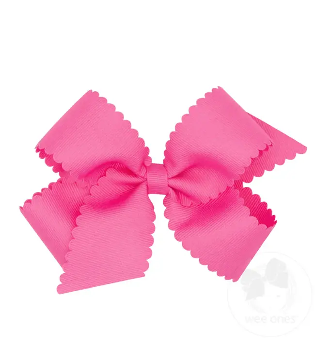Wee Ones Medium Scallop Edge Bow