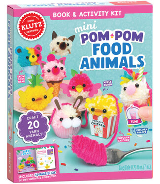 Scholastic/Klutz Mini Pom Pom Food Animals Craft Kit