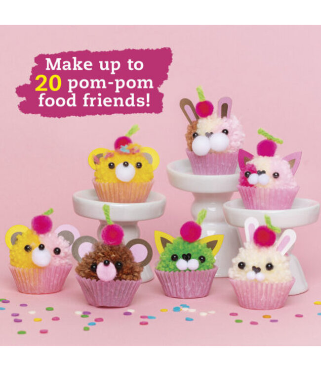 Mini Pom Pom Food Animals Craft Kit