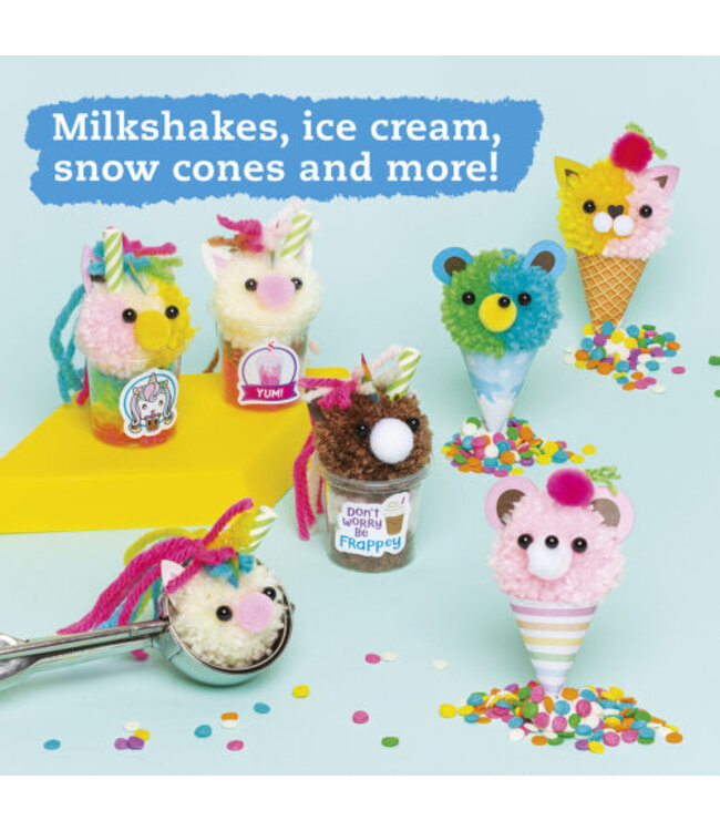 Mini Pom Pom Food Animals Craft Kit