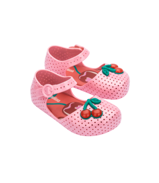 Mini Melissa Pink/Red Furadinha Pop Shoe