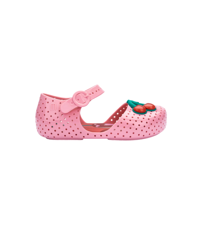 Mini Melissa Pink/Red Furadinha Pop Shoe