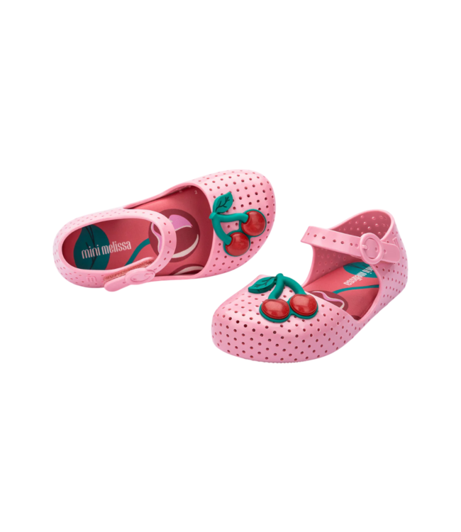 Mini Melissa Pink/Red Furadinha Pop Shoe