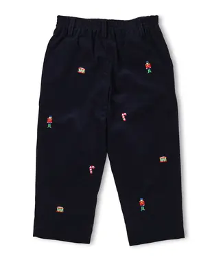 Florence Eiseman Corduroy Pant w/Holiday Embroidery