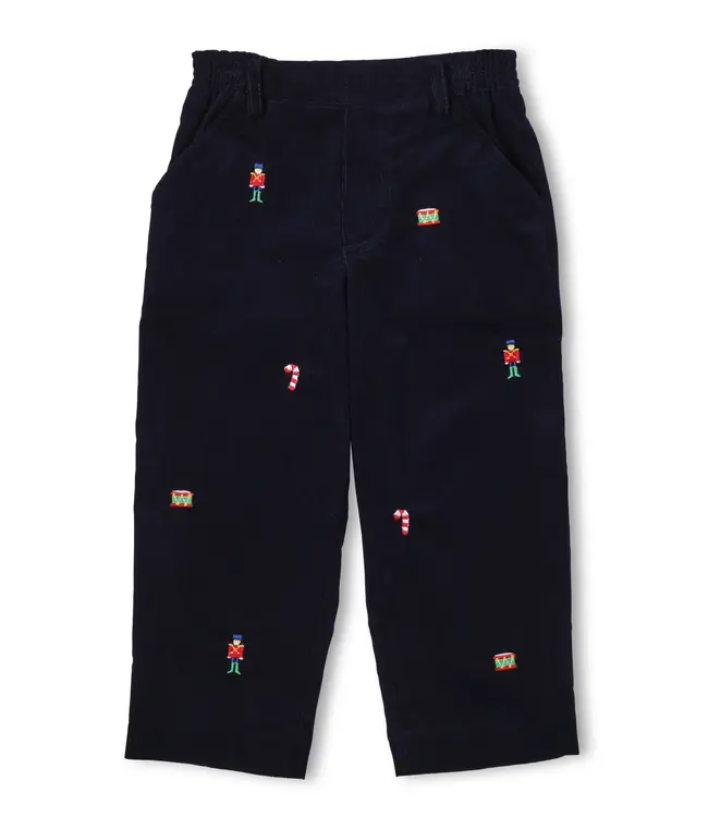 Florence Eiseman Corduroy Pant w/Holiday Embroidery