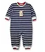 Florence Eiseman Stripe Knit Longall w/Holiday Lights & Dog