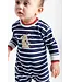 Florence Eiseman Stripe Knit Longall w/Holiday Lights & Dog