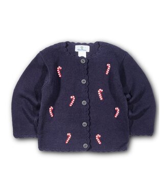 Florence Eiseman Sweater w/ Candy Canes