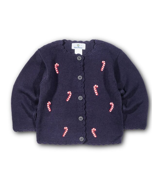 Florence Eiseman Sweater w/ Candy Canes