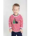 Florence Eiseman Stripe Knit Shirt w/Dino & Christmas Tree