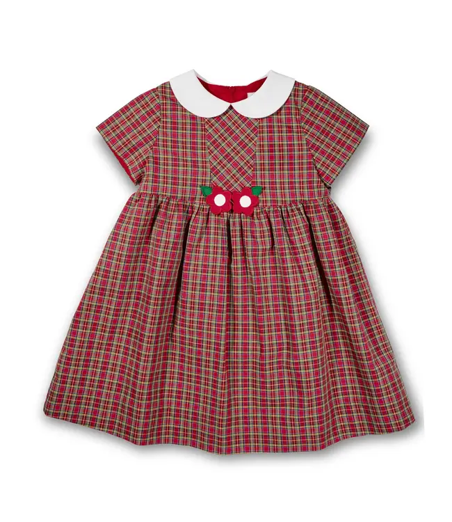 Florence Eiseman Plaid Dress w/Flowers