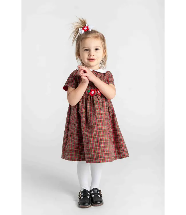 Florence Eiseman Plaid Dress w/Flowers